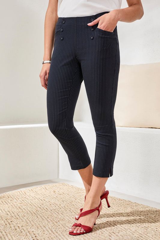 Capri Ajusté à Motif Linéaire – TRIBAL #2478O-8372