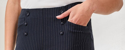 Capri Ajusté à Motif Linéaire – TRIBAL #2478O-8372