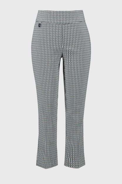 Pantalon court à enfiler en jacquard à imprimé géométrique, par Joseph Ribkoff #251220