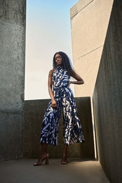 Haut sans manches en tricot soyeux à imprimé abstrait, par Joseph Ribkoff #251251