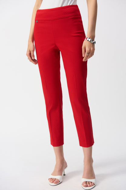 Pantalon court à enfiler en jacquard texturé, par Joseph Ribkoff #251256