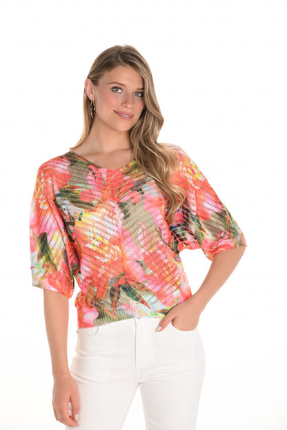 Éclat Floral : Le Haut en Tricot Frank Lyman #251520