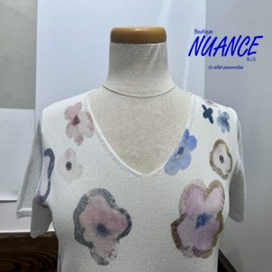 Floral Garden Radiance - The Frank Lyman Sweater #251552