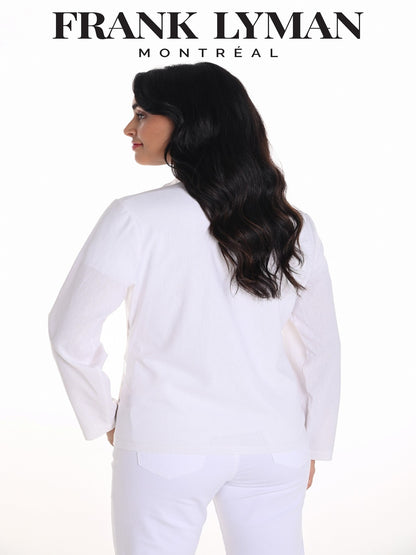 Elegant Floral Swirl - The Frank Lyman Jacket #251553