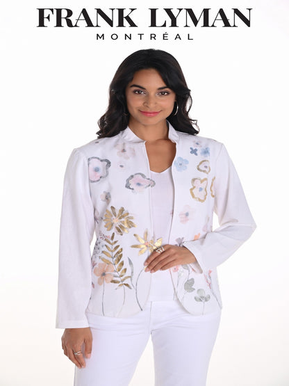 Elegant Floral Swirl - The Frank Lyman Jacket #251553