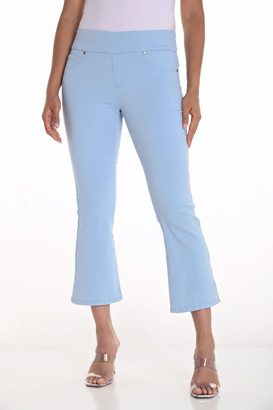 pantalon à enfiler, en jeans, taille haute, par Frank Lyman #251594