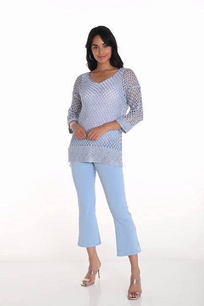 pantalon à enfiler, en jeans, taille haute, par Frank Lyman #251594