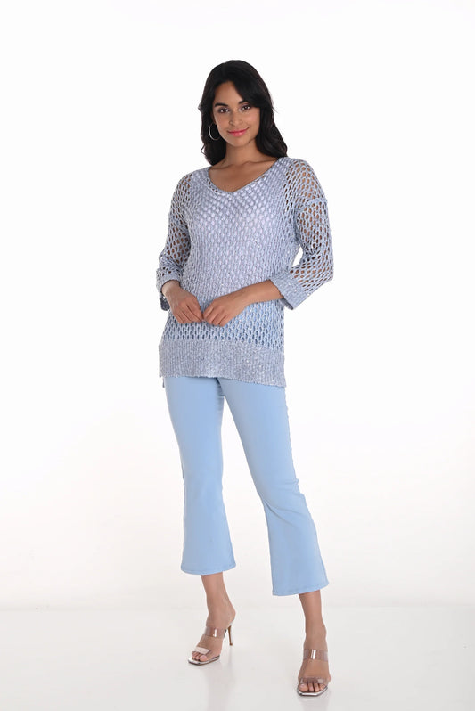 pantalon à enfiler, en jeans, taille haute, par Frank Lyman #251594