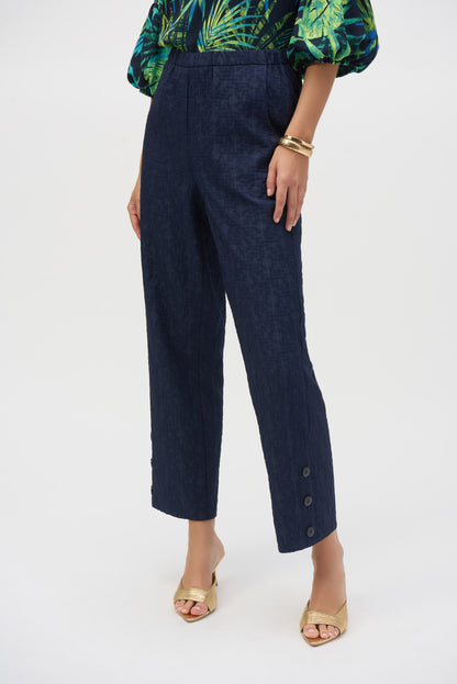 Pull-on jacquard wide leg pants by Joseph Ribkoff #252111