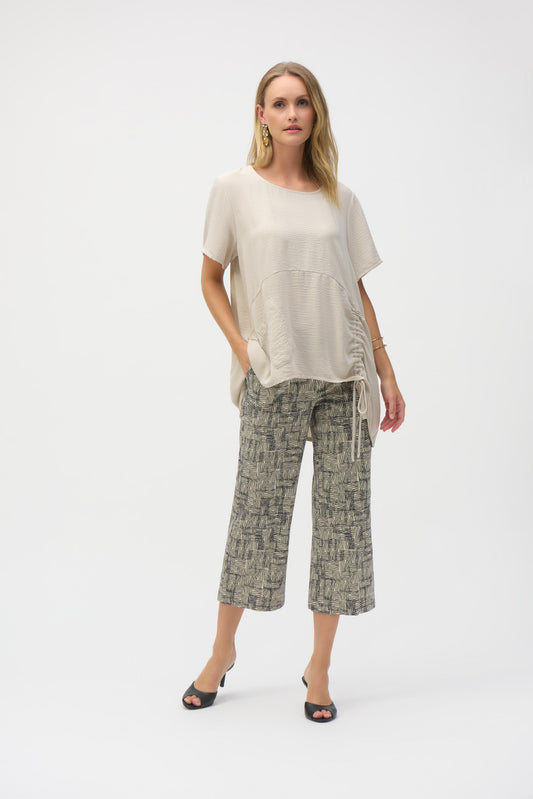 Geometric Print Culottes in Millennium - Joseph Ribkoff #252123