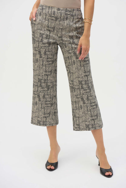 Geometric Print Culottes in Millennium - Joseph Ribkoff #252123