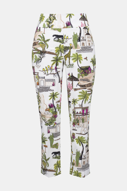 Pantalon court à imprimé expressif en Millennium - Joseph Ribkoff #252232