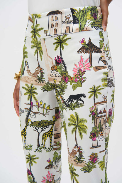 Pantalon court à imprimé expressif en Millennium - Joseph Ribkoff #252232