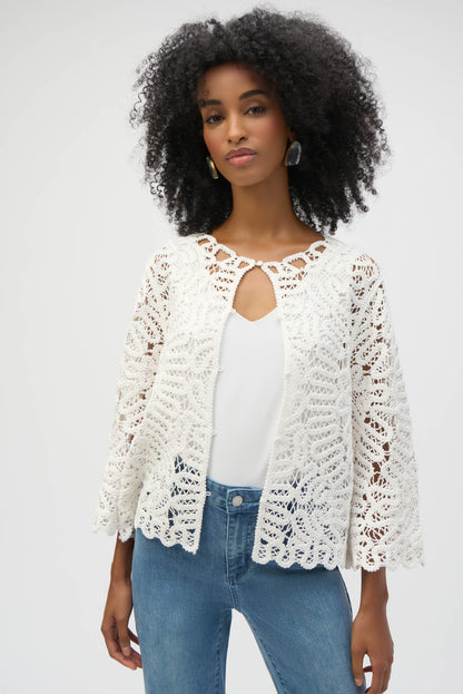 Veste en tricot au crochet, par Joseph Ribkoff #252905