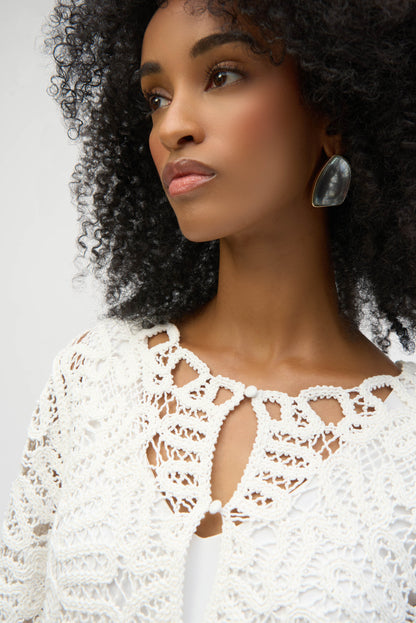 Veste en tricot au crochet, par Joseph Ribkoff #252905