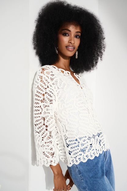Veste en tricot au crochet, par Joseph Ribkoff #252905