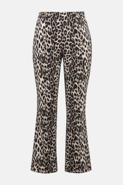 Leopard print stretch jeans in a straight cut - Joseph Ribkoff #252907