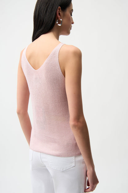 Camisole en tricot métallique avec strass - Joseph Ribkoff #252915