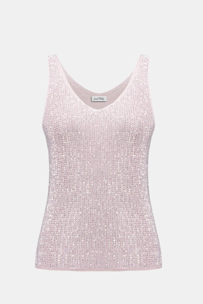 Camisole en tricot métallique avec strass - Joseph Ribkoff #252915