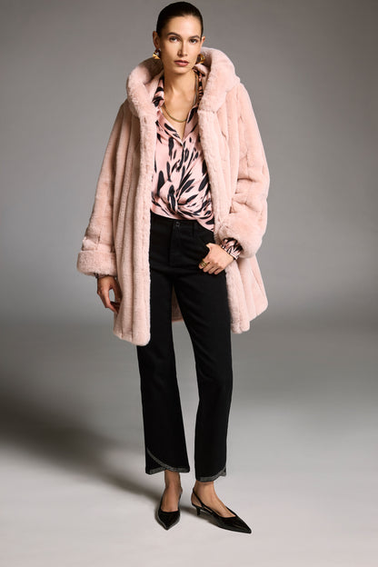 Glamour Feline - Joseph Ribkoff Satin Top #253059