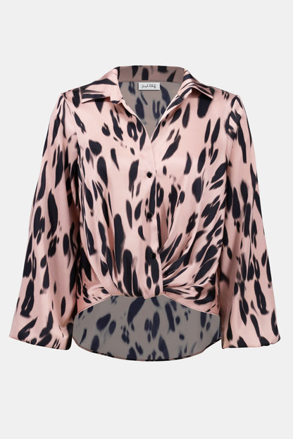Glamour Feline - Joseph Ribkoff Satin Top #253059