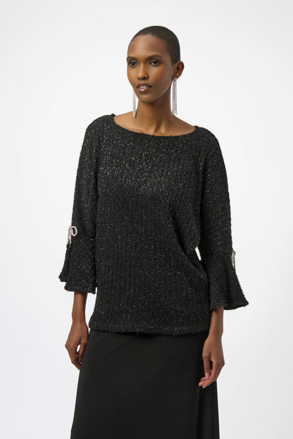 Romantic Metallic Shine - The Boxy Top by Joseph Ribkoff #254098