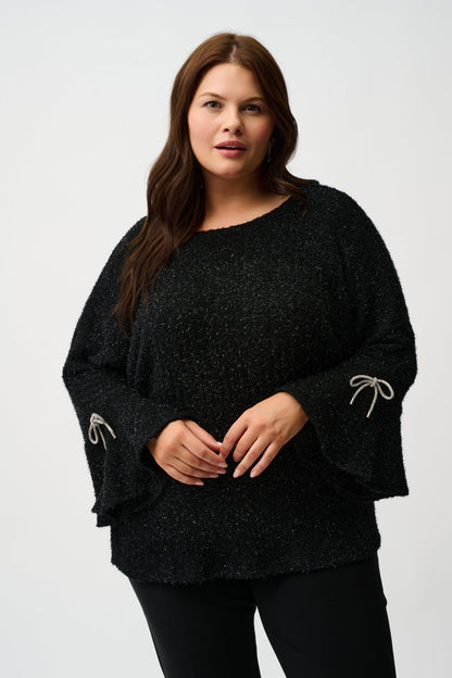 Romantic Metallic Shine - The Boxy Top by Joseph Ribkoff #254098