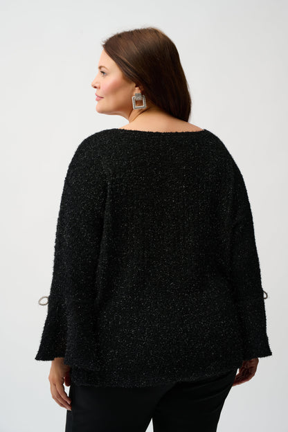Romantic Metallic Shine - The Boxy Top by Joseph Ribkoff #254098