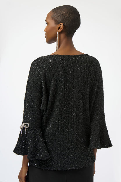 Romantic Metallic Shine - The Boxy Top by Joseph Ribkoff #254098