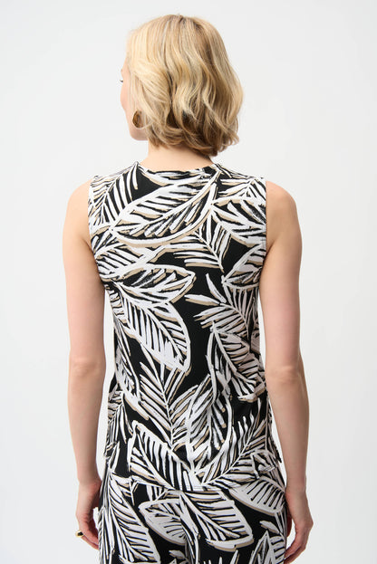 Haut Sans Manches à Imprimé Tropical – Joseph Ribkoff #261151