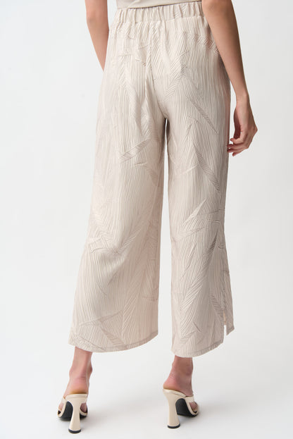 Pull-on pleated satin culottes - Joseph Ribkoff #261161