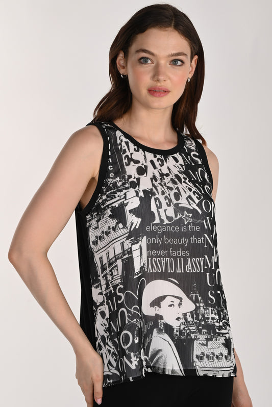 Camisole à imprimé urbain et message signature – Frank Lyman #261202