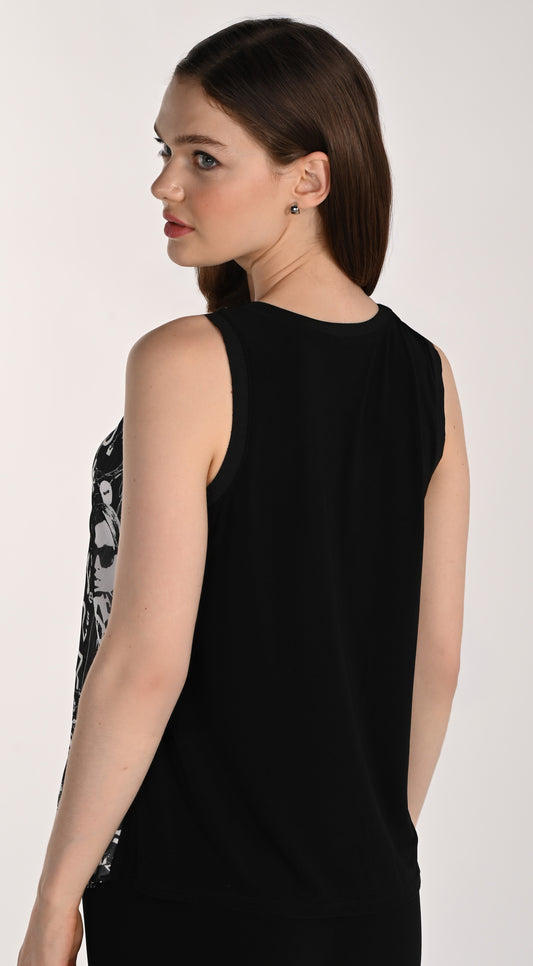 Camisole à imprimé urbain et message signature – Frank Lyman #261202