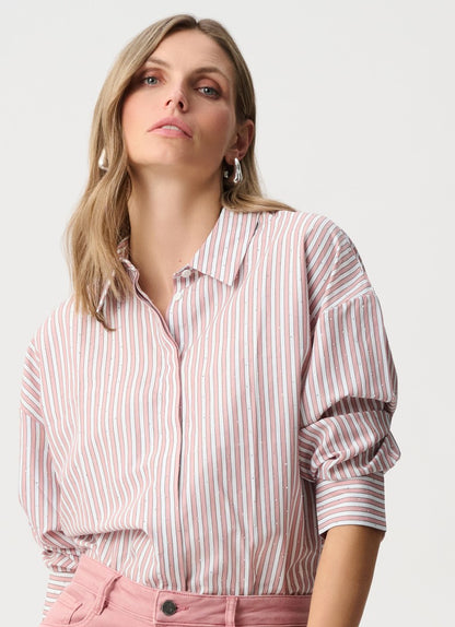 Blouse boxy en Tencel à rayures - Joseph Ribkoff  #261931F26