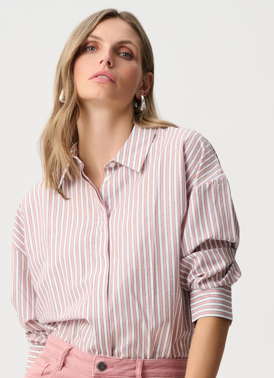 Blouse boxy en Tencel à rayures - Joseph Ribkoff  #261931F26