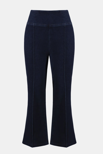 Pantalon évasé court en denim tricoté - Joseph Ribkoff #261953
