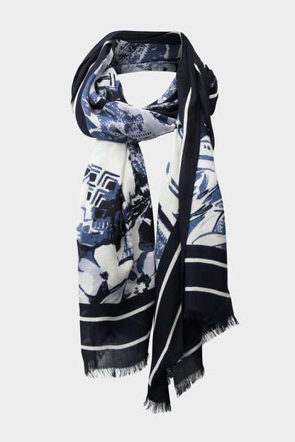 Conversational print modal scarf - Joseph Ribkoff #261988