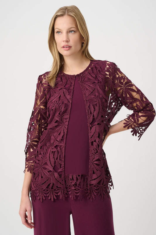 Veste en dentelle coupe droite - Joseph Ribkoff  #262096W26