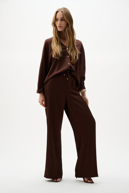Haut boxy en satin froissé avec manches dolman - Joseph Ribkoff #262153