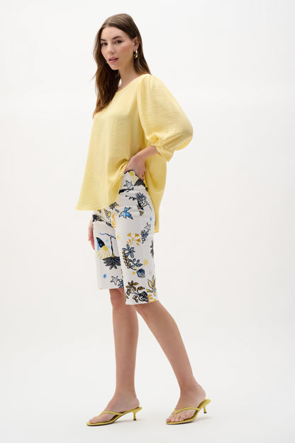 Shorts bermuda à imprimé en millennium - Joseph Ribkoff #262228