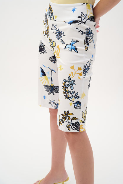 Shorts bermuda à imprimé en millennium - Joseph Ribkoff #262228