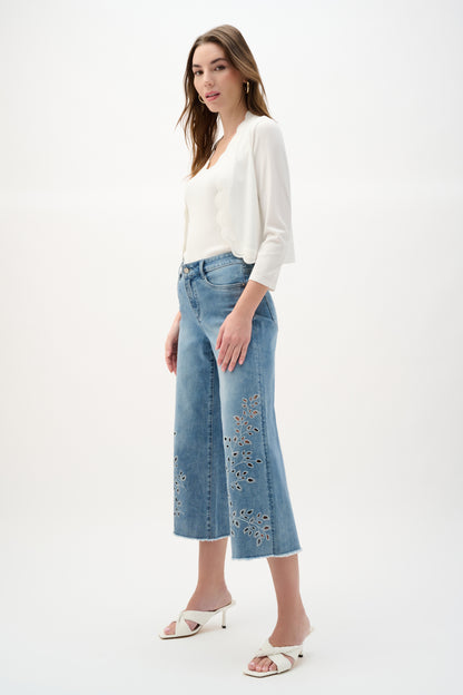 Boléro cardigan ajusté en tricot de viscose - Joseph Ribkoff #262923