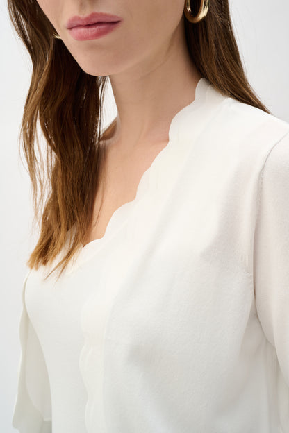 Boléro cardigan ajusté en tricot de viscose - Joseph Ribkoff #262923