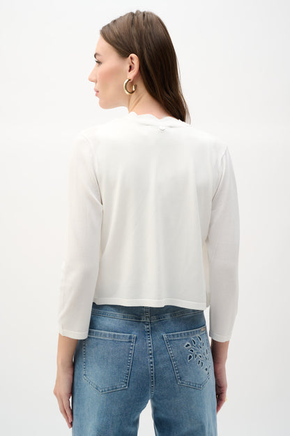Boléro cardigan ajusté en tricot de viscose - Joseph Ribkoff #262923