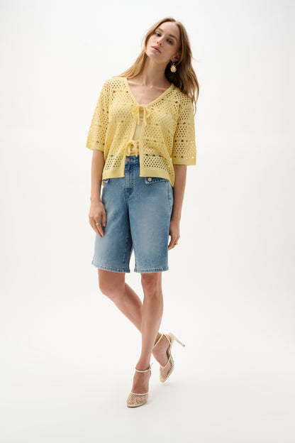 Cardigan en viscose à mailles ouvertes - Joseph Ribkoff #262955