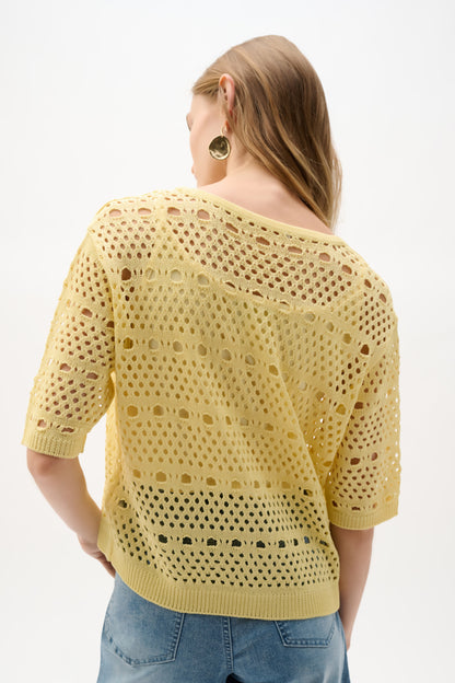 Cardigan en viscose à mailles ouvertes - Joseph Ribkoff #262955