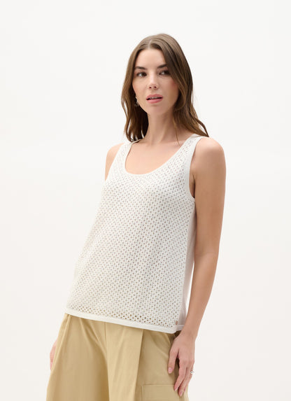 Camisole en tricot ornée de pierres thermocollées - Joseph Ribkoff  #262957