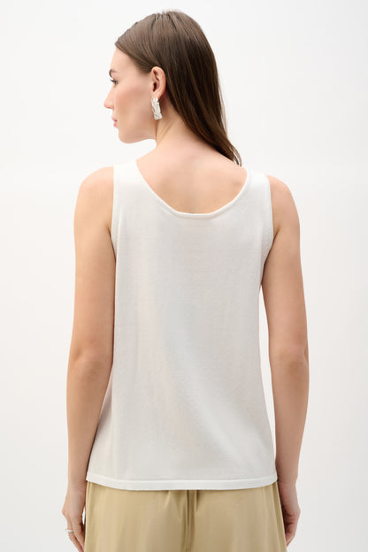 Camisole en tricot ornée de pierres thermocollées - Joseph Ribkoff  #262957