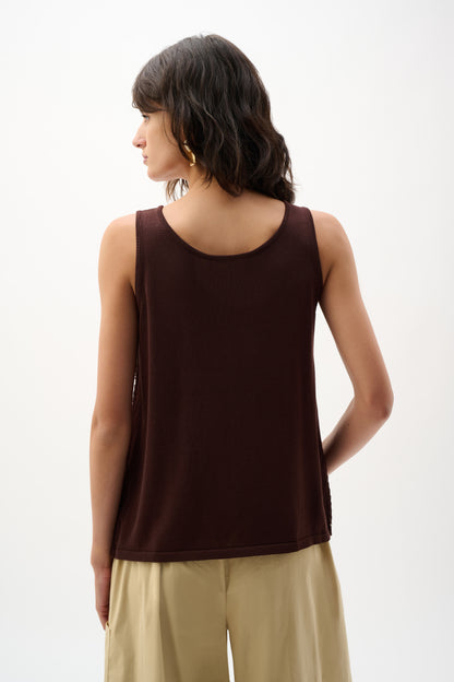 Camisole en tricot ornée de pierres thermocollées - Joseph Ribkoff  #262957