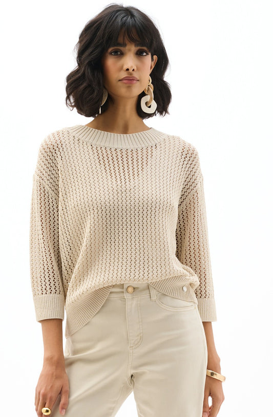 Tricot en maille ouverte à mélange d'acrylique - Joseph Ribkoff #262976